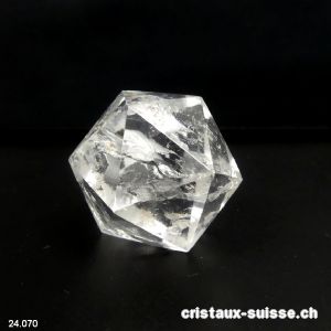 Icosaèdre Cristal de Roche 3 cm. Pièce unique 25 grammes