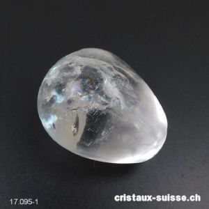 1 Oeuf YONI Cristal de Roche 4 x 3 cm. Taille M. Non Percé. Pièce unique