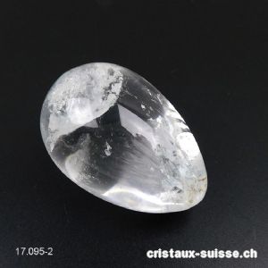 1 Oeuf YONI Cristal de Roche 4,7 x 3,1 cm. Taille M-L. Non Percé. Pièce unique