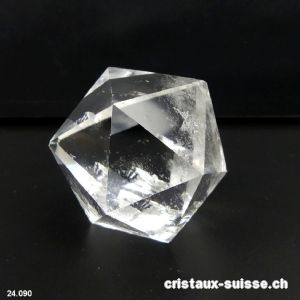 Icosaèdre Cristal de Roche 4,7 cm. Pièce unique 