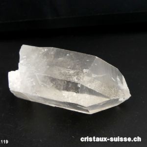 Cristal de roche pointe brute 6,6 cm. Pièce unique