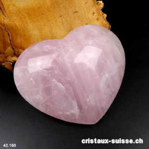 Coeur Quartz rose du Brésil 8,5 x 7 x 3,2 cm. Pièce unique 240 grammes