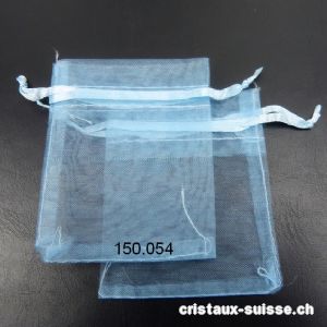 Sachet organza Bleu ciel 11,5 x 8,5 cm