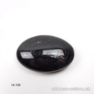 Tourmaline noire - Schörl pierre antistress arrondie 4,5 x 3 cm. OFFRE SPECIALE