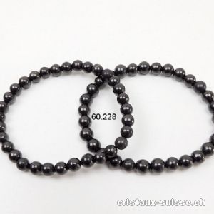 Bracelet Schungite 6 - 6,5 mm / 18,5 - 19 cm