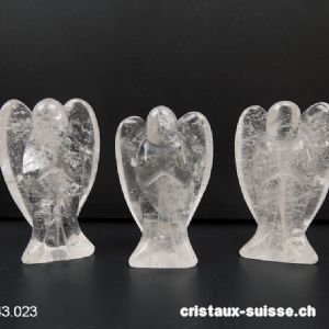 Ange Cristal de Roche 3,8 - 4 x 2,5 cm. OFFRE SPECIALE