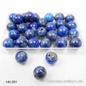 Lapis-lazuli AB, boule percée 8 - 8,5 mm. Offre Spéciale