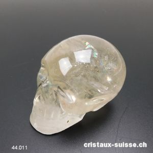 Crâne Citrine naturelle 6,5 cm. Pièce unique 189 grammes