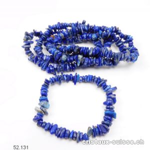 Bracelet Lapis-lazuli, élastique  19 cm