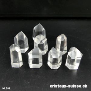 Cristal de roche Chavero du Brésil, petite pointe polie 2,8 à 3 cm