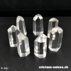 Cristal de roche Chavero du Brésil, petite pointe polie 3 - 3,2 cm