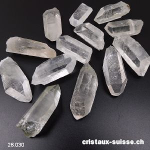 Cristal de Roche pointe brute 4,5 à 5 cm / 26 - 30 grammes. Offre Spéciale