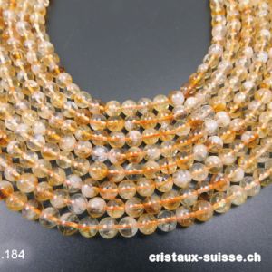 Rang Citrine 6 - 6,8 mm / 38,5 cm, env. 60 boules