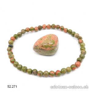 1 Bracelet Unakite et 1 pierre GRATUITE