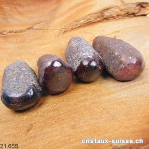 Saphir brut - Corindon dominance  rouge-violet 4 - 4,5 cm