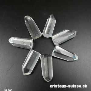 Cristal de roche Chavero du Brésil, petite pointe polie 3,4 - 3,6 cm