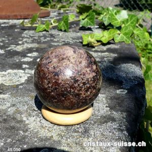 Boule Grenat Almandin 4,4 cm. Pièce unique