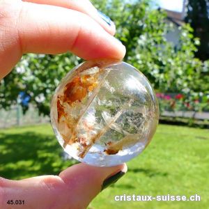 Boule Cristal Lodolite  Ø 4,2 cm. Pièce unique 104 grammes