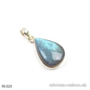 Pendentif Labradorite en argent 925. Pièce unique