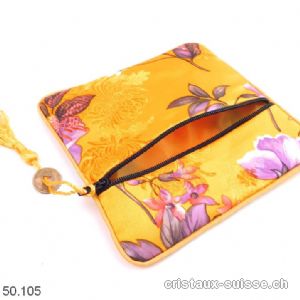 Pochette chinoise Jaune, env. 11,5 x 11,5 cm