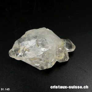 Quartz Elestial pointe brute de Suisse - Valais. Pièce unique