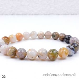 Bracelet Agate Mix 8,5 mm / 18,5 - 19 cm