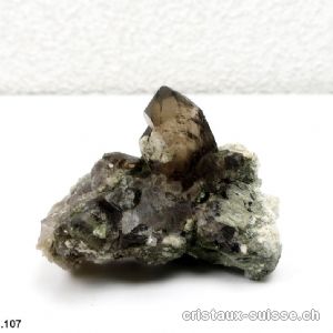 Quartz fumé des Alpes Suisse. Pièce unique