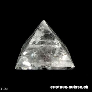 Pyramide Cristal de Roche, base 4,7 cm. Pièce unique