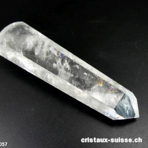 Bâton hexagonal Cristal de Roche 10,2 x 3 cm. Pièce unique