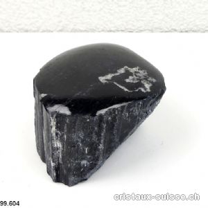 Tourmaline noire brute, dessus poli. Pièce unique 616 grammes