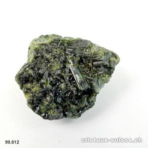 Tourmaline verte cristallisée. Pièce unique