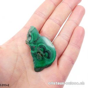 Malachite semi-polie du Congo. Pièce unique