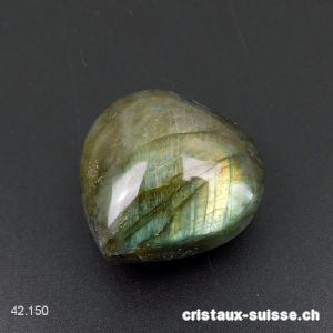 Coeur Labradorite 3,1 x 3,1 x 1,9 cm. Pièce unique