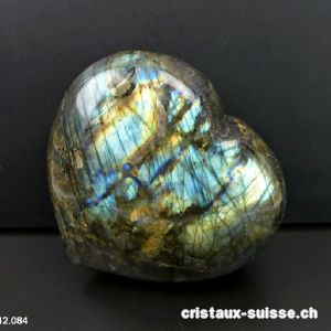 Coeur Labradorite XXL. Pièce unique 2 Kg