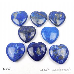 Coeur Lapis-Lazuli 2,5 cm, plat