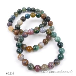 Bracelet Agate Mousse - Agate Indienne mix 10 mm / 21 cm