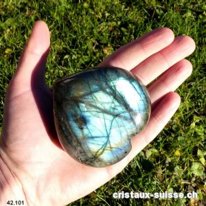 Coeur Labradorite-Spectrolite XL. Pièce unique 250 grammes