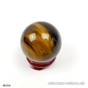 Boule Oeil de Tigre 3,4 cm. Pièce unique 55 grammes