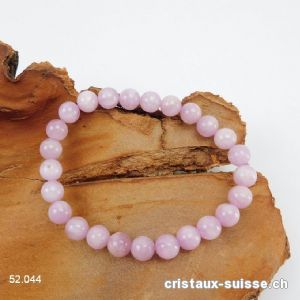 Bracelet Kunzite 8 mm / 18 cm. Qual. A