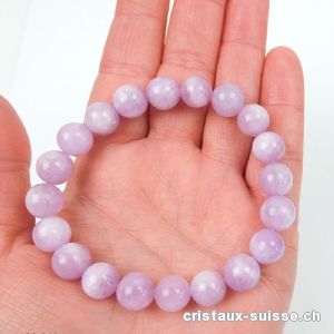 Bracelet Kunzite 9,5 mm / 18 cm. Qual. A