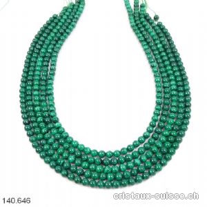 Rang Malachite 5 mm / 39 - 40 cm, env. 76 boules