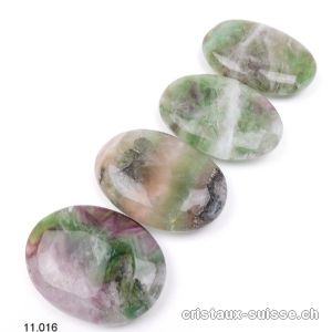 Fluorite arc-en-ciel, galet 6 - 6,5 x 4,5 cm. Offre Spéciale