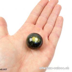 Boule Labradorite Ø 2,6 cm. Pièce unique