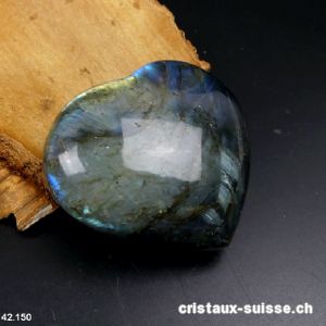 Coeur Labradorite. Pièce unique 127 grammes