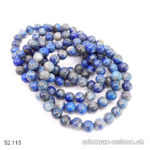 Bracelet Lapis-lazuli 8 - 8,5 mm / 21 cm