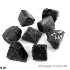 Tourmaline noire morceau brut env. 1,8 à 2,5 cm / 10 à 12 grammes