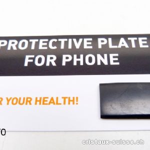 Schungite, plaquette 2,5 x 1,5 cm à coller au Smartphone