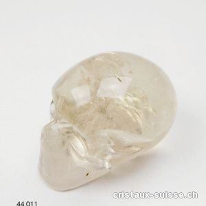 Crâne Citrine naturelle 6,5 cm. Pièce unique 189 grammes