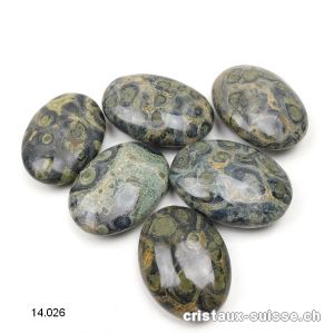 Eldarite - Rhyolite Kamamba anti-stress arrondie 4 - 4,5 x 2,5 - 3 cm. OFFRE SPECIALE