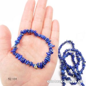 Bracelet Lapis-lazuli, élastique  19 cm